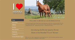 Desktop Screenshot of brooksquarterhorses.com